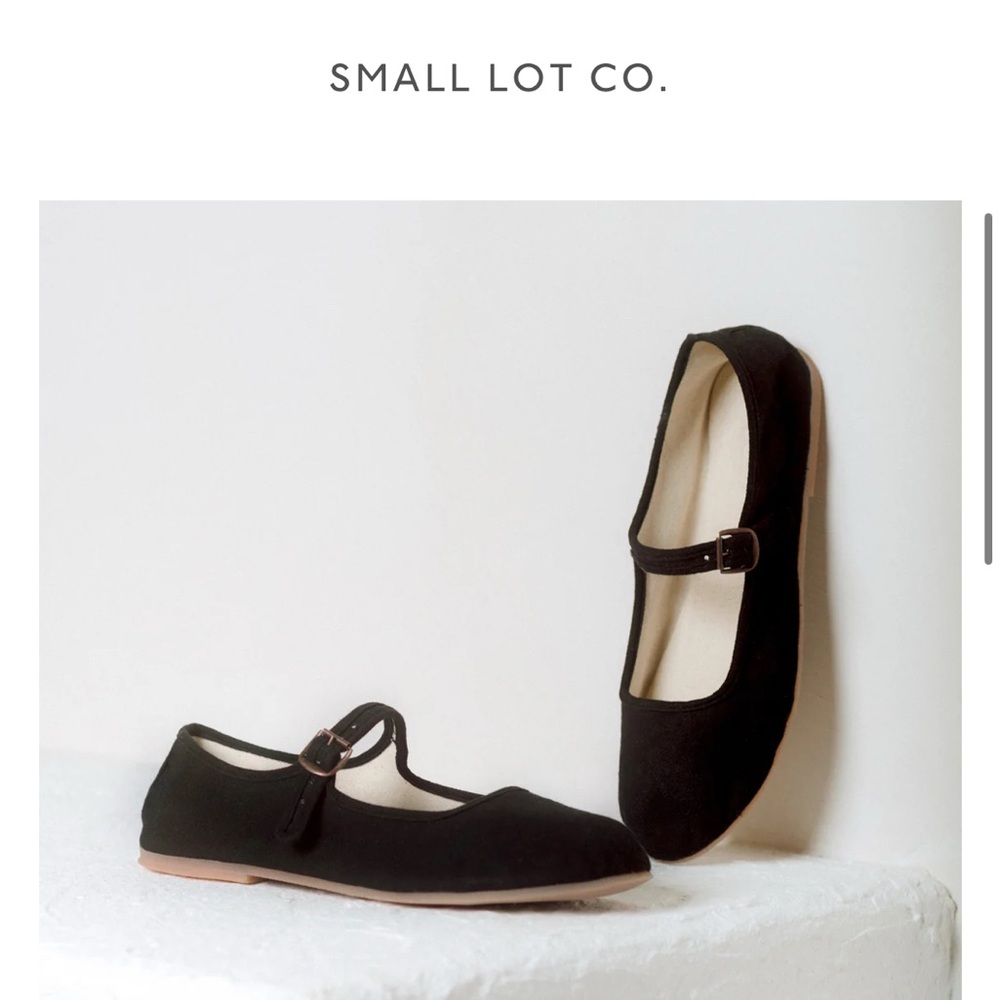[SOLD] Small Lot Co Black Mary Jane flats